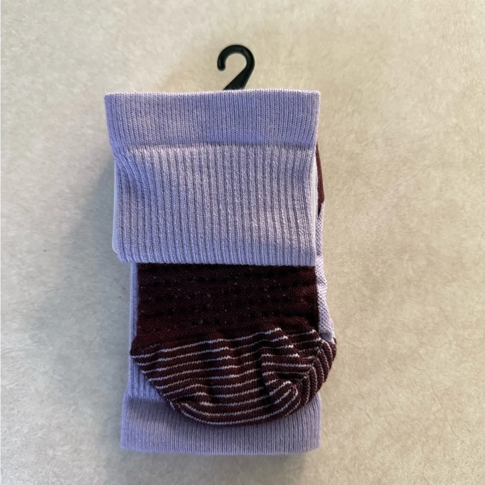 Nike Trail Running Wool Blend Crew Socks Purple Sz Men 6-7.5 Women 7.5-9 NWT